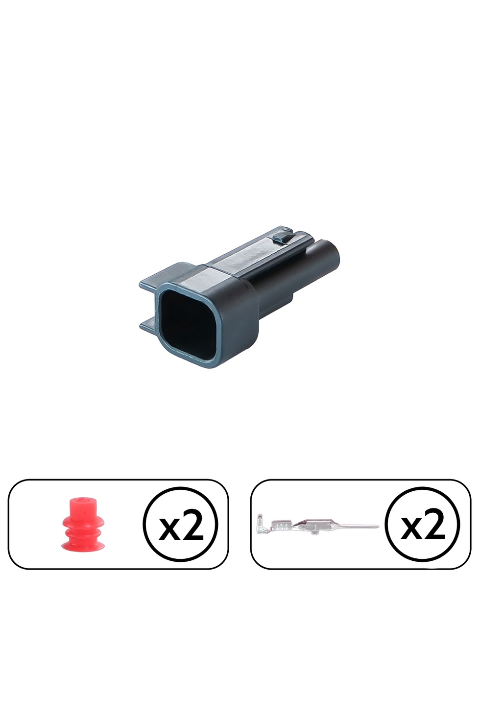 Korna Soketi Dişi 2 Pin Kablosuz