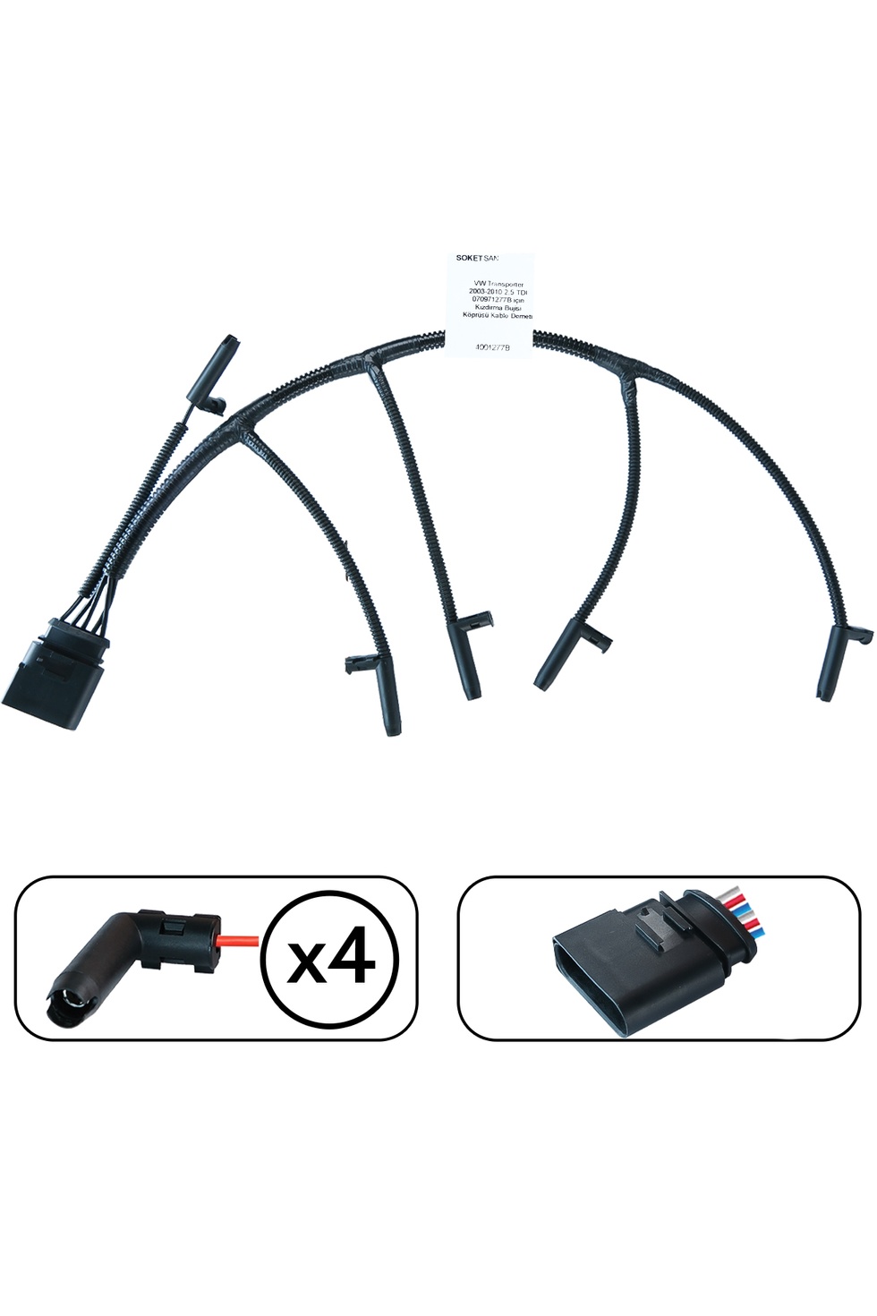 Volkswagen Transporter 2003-2010 2.5 Tdı Kızdırma Buji Tesisatı 070971277B