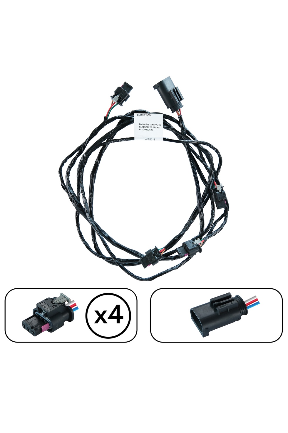 Bmw F48 Ön Park Sensör Tesisatı 61129392513